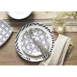Kirklands Home Dinnerware|Blue & White Harbour 12-pc. Dinnerware Set