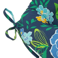 Kirklands Home Outdoor Cushions & Pillows|Blue & Yellow Floral Outdoor Cushions, Set of 2