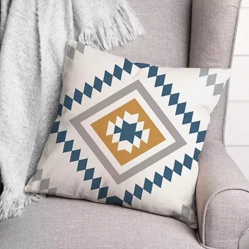 Best Blue & Yellow Southwest Indoor/Outdoor Pillow Pillows