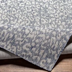 Kirklands Home Outdoor Rugs|Blue Amur Outdoor Rug, 5x7