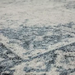 Kirklands Home Area Rugs|Blue and Cream Blackwell Runner, 2x10