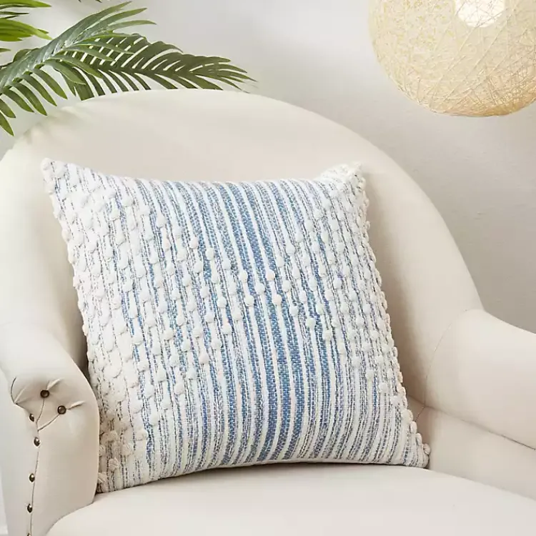 New and Cream Striped Diamond Pillow Cover Pillows