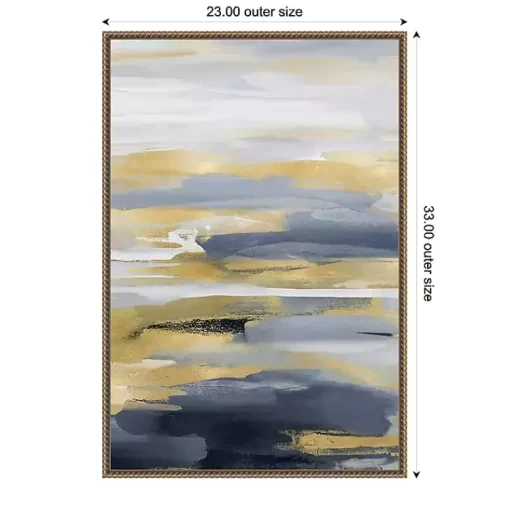 Kirklands Home Canvas Art|Blue and Gold Intuition II Canvas Art Print