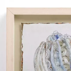 Kirklands Home Framed Art|Blue and Gold Shells Framed Art Print