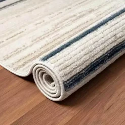 Kirklands Home Area Rugs|Blue and Gray Contemporary Geo Area Rug, 5x7