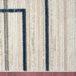 Kirklands Home Area Rugs|Blue and Gray Contemporary Geo Area Rug, 7x9