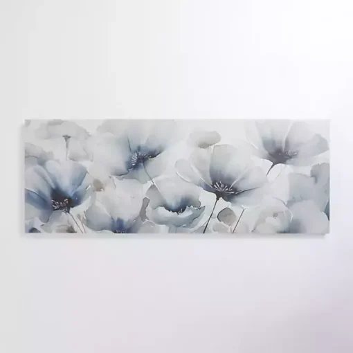 Kirklands Home Canvas Art|Blue and Gray Florals Canvas Art Print