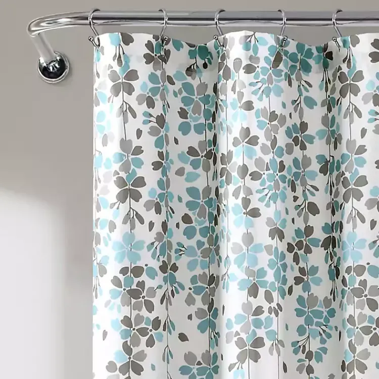 Kirklands Home Shower Curtains|and Gray Weeping Flower Shower Curtain Blue