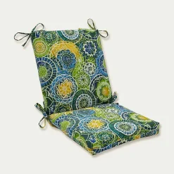 Kirklands Home Outdoor Cushions & Pillows|Blue and Green Lagoon Outdoor Chair Cushion