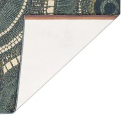 Kirklands Home Outdoor Rugs|Blue and Green Spheres Indoor/Outdoor Runner, 1x4