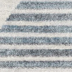 Kirklands Home Area Rugs|Blue and Ivory Half Moon Washable Area Rug, 5x7