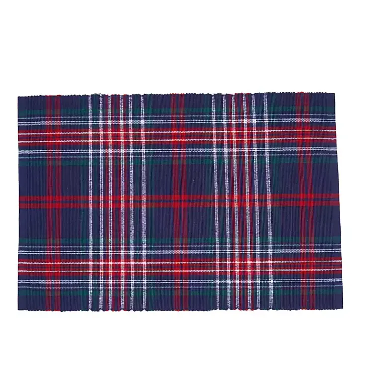 Hot Blue and Red Douglas Plaid Placemats, Set of 6 Christmas Dining & Entertaining