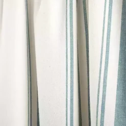 Kirklands Home Curtains & Drapes|Blue and White Farmhouse Stripe Valance