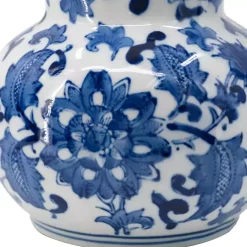 Kirklands Home Kitchen Accessories|Blue and White Floral Ceramic Pitcher