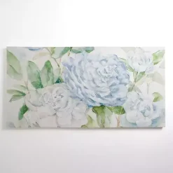 Kirklands Home Canvas Art|Blue and White Peony Blooms Canvas Art Print