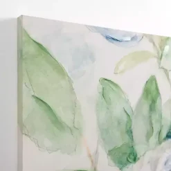 Kirklands Home Canvas Art|Blue and White Peony Blooms Canvas Art Print