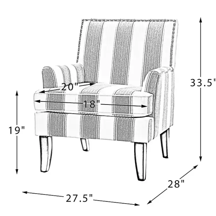 Kirklands Home Accent Chairs|Blue and Yellow Floral Upholstered Accent Chair