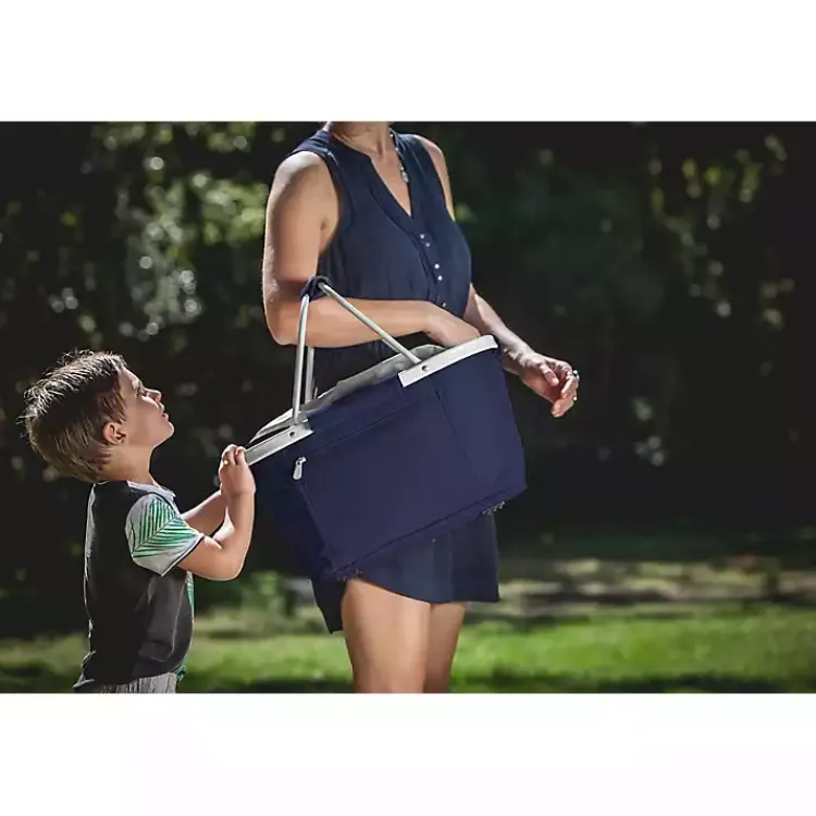 Kirklands Home Serving & Entertaining|Auburn Tigers Cooler Basket Blue