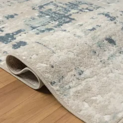 Kirklands Home Area Rugs|Blue Avalon Abstract Pattern Area Rug, 3x8