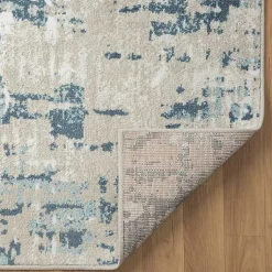 Kirklands Home Area Rugs|Blue Avalon Abstract Pattern Area Rug, 3x8