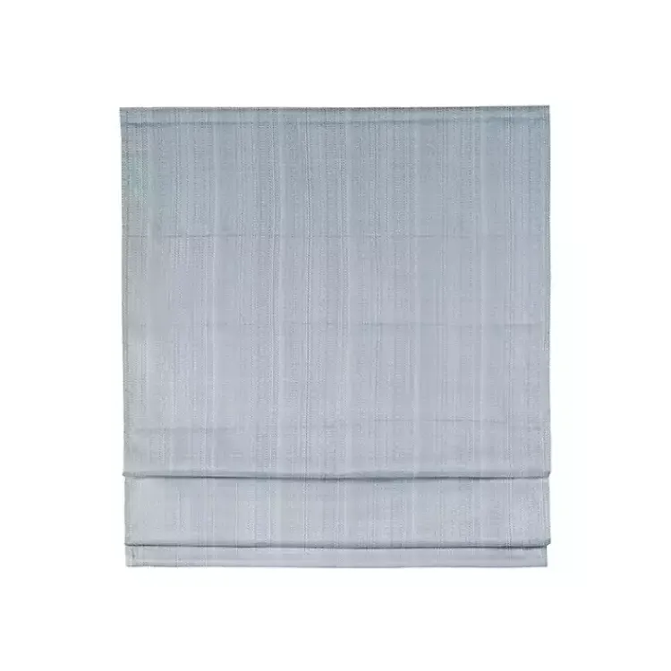 Kirklands Home Curtains & Drapes|Basketweave Cordless Roman Shade, 35 in. Blue
