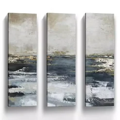 Kirklands Home Canvas Art|Bay Canvas Art Prints, Set fof 3 Blue