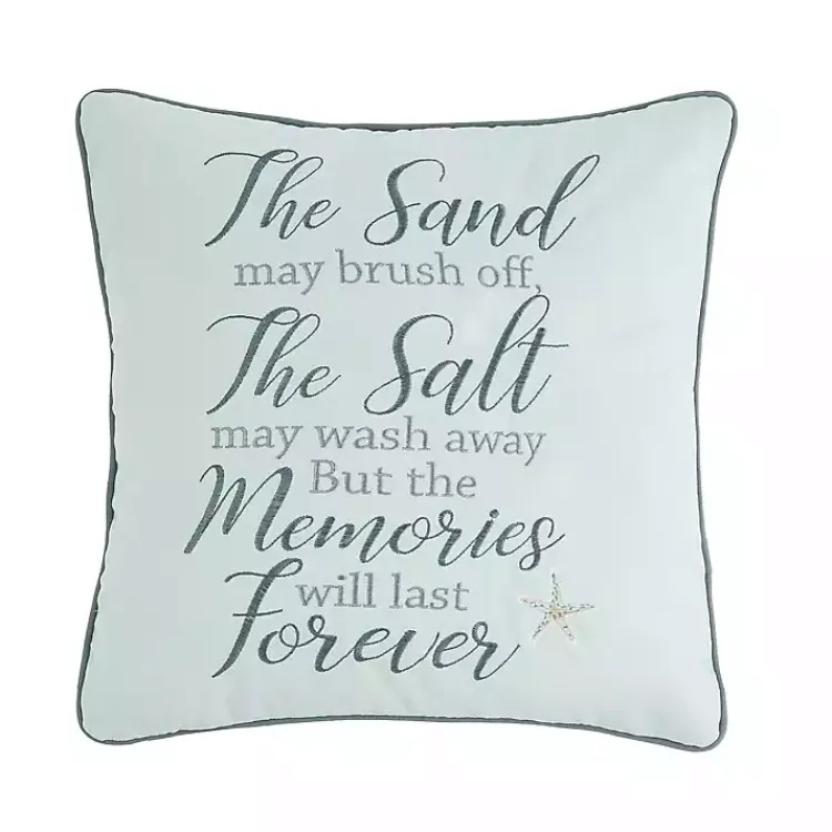 Sale Beach Memories Throw Pillow Pillows