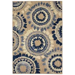 Kirklands Home Outdoor Rugs|Blue Bliss Bay Outdoor Area Rug, 6x9