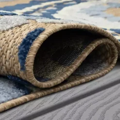 Kirklands Home Outdoor Rugs|Blue Bliss Bay Outdoor Area Rug, 6x9