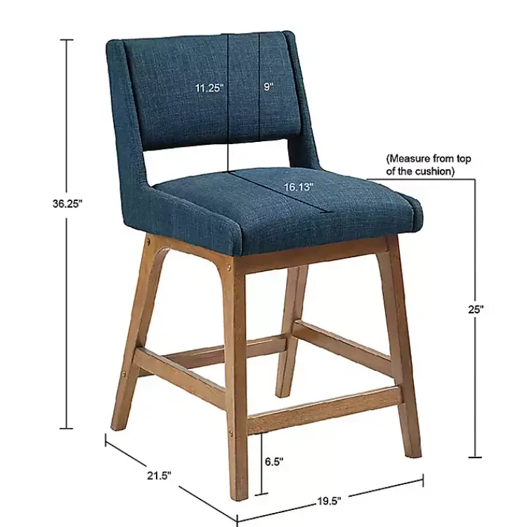 Kirklands Home Bar Stools & Counter Height Stools|Boomerang Modern Counter Stool Blue