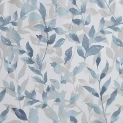 Kirklands Home Shower Curtains|Blue Botanical Microfiber Shower Curtain