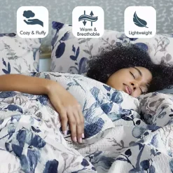 Kirklands Home Comforters|Blue Botanical 3-pc. Full/Queen Comforter Set