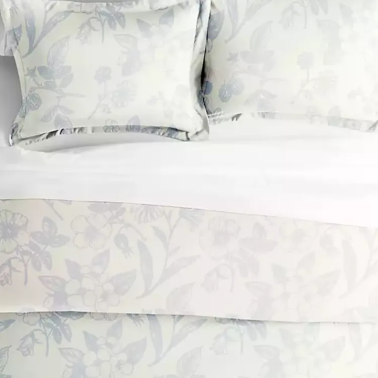 Kirklands Home Duvets|Blue Botanical 2-pc. Twin Duvet Cover Set