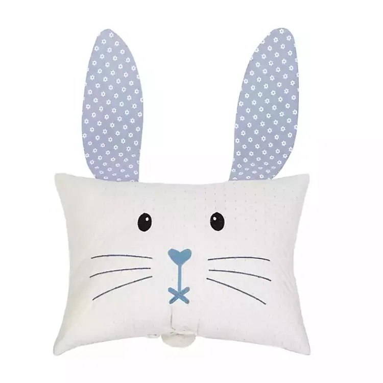 Hot Blue Bunny Face Pillow Easter Decorations