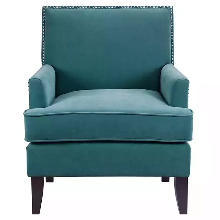 Kirklands Home Accent Chairs|Carlton Accent Chair with Nailhead Trim Blue