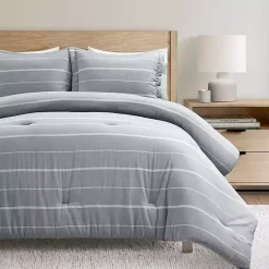 Kirklands Home Comforters|Classic Stripe 3-pc. Full/Queen Comforter Set Blue