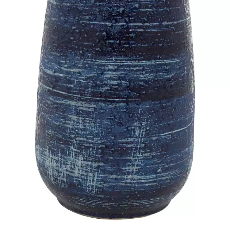 Crosshatch Triple Handle Ceramic Vase, 17 in. Vases