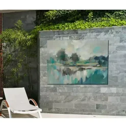 Kirklands Home Outdoor Wall Decor|Blue Day Outdoor Canvas Art Print