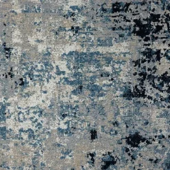 Kirklands Home Area Rugs|Blue Distressed Washable Area Rug, 7x9