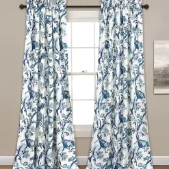 Kirklands Home Curtains & Drapes|Blue Dora Curtain Panel Set, 84 in.