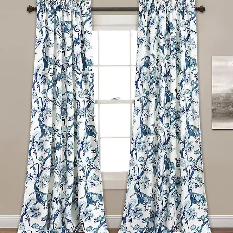 Kirklands Home Curtains & Drapes|Blue Dora Curtain Panel Set, 84 in.
