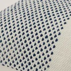 Discount Blue Dotted Colorblock Throw Pillow Pillows