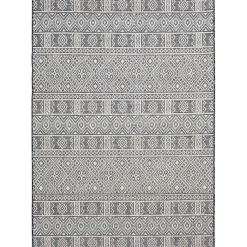 Kirklands Home Outdoor Rugs|Draya Indoor/Outdoor Area Rug, 5x7 Blue