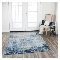 Kirklands Home Area Rugs|Blue Edward Overdyed Area Rug, 8x10
