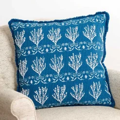 New Embroidered Coral Pillow Pillows