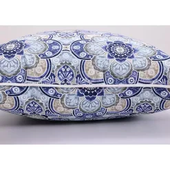 Kirklands Home Outdoor Cushions & Pillows|Emilia Outdoor Lumbar Pillows, Set of 2 Blue