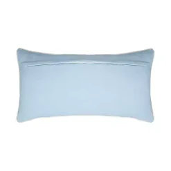 Outlet Blue Family Floral Embroidered Lumbar Pillow Pillows