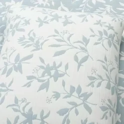 Kirklands Home Quilts|Blue Floral Reversible 3-pc. Full/Queen Quilt Set