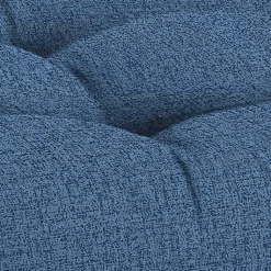 Kirklands Home Outdoor Cushions & Pillows|French Edge Outdoor Wicker Settee Cushion Blue