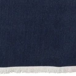 Kirklands Home Table Linens|Fringe Border Table Runner, 72 in. Blue